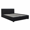 Monica Gas Lift PU Leather Queen Bed - Black