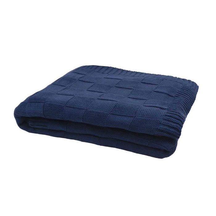 Bambury Solomon Throw - Navy