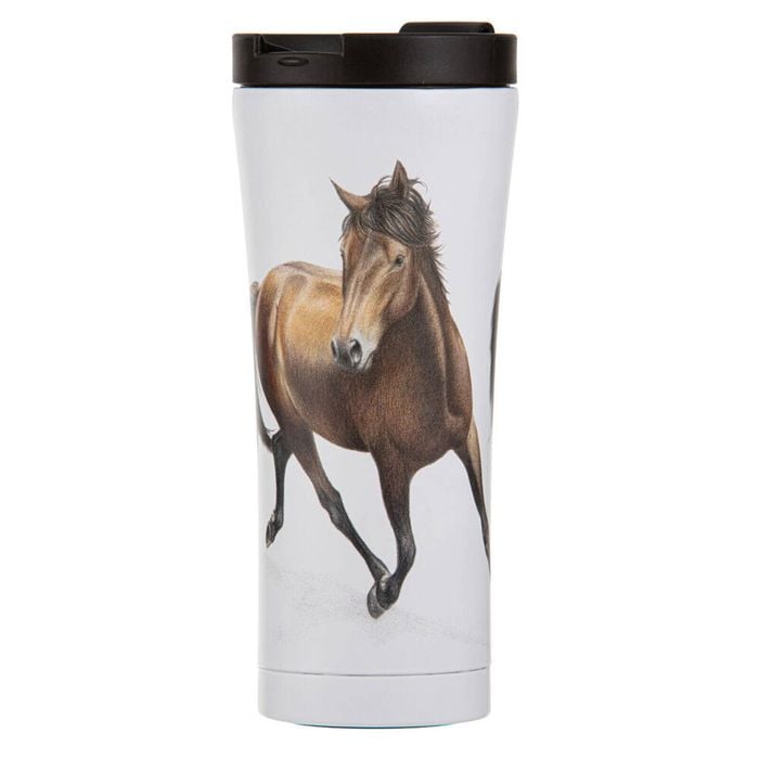 Ashdene Horses By Charlotte Bay Travel Mug Water Flask Tumbler 9.2x20cm