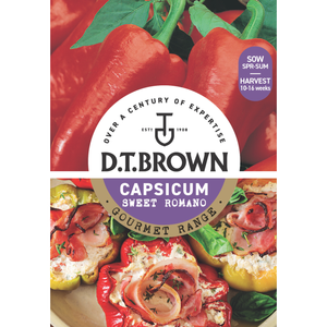 D.T. Brown Capsicum Sweet Romano Vegetable Seeds