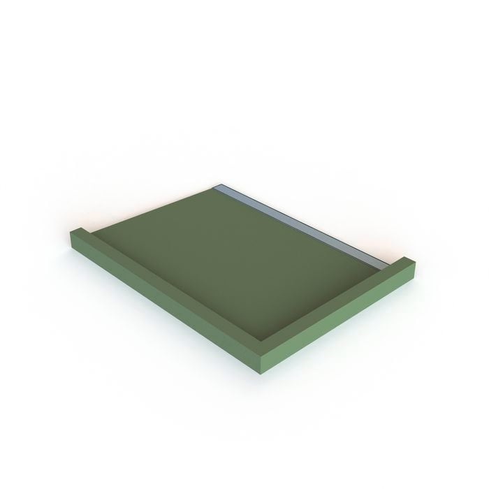 Stein 1000 x 1000mm Right Hand Channel Drain QuickTile 2-Sided Tray