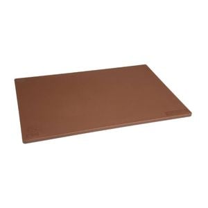 Hygiplas Chopping Board Low Density Brown 450x300x10mm Commercial Kitchen Food Prep