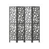 Artiss 4 Panel Room Divider Screen 162x170cm Clover Black