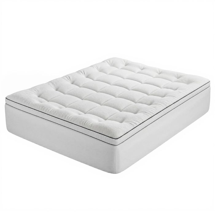 Giselle Bedding Queen Mattress Topper 5cm Coral Fleece