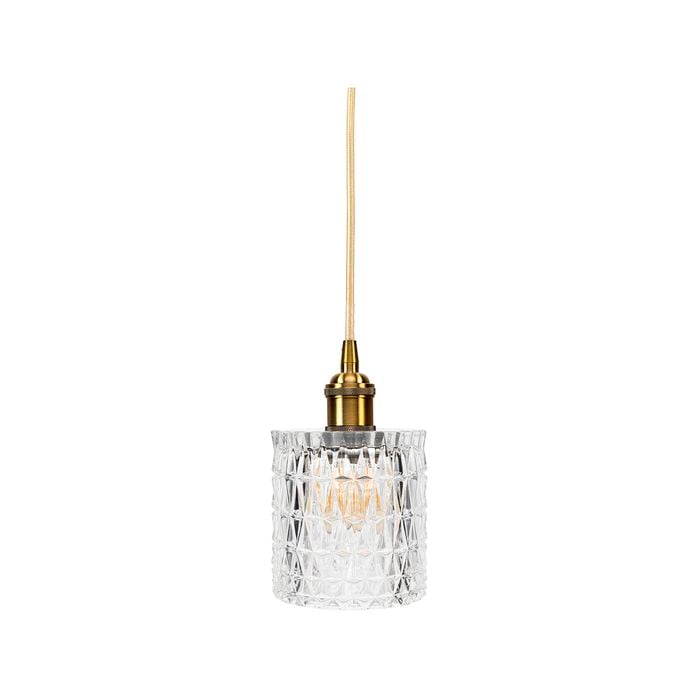 Brilliant Bloomsbury 11.5cm DIY Vintage Style Glass Pendant Light