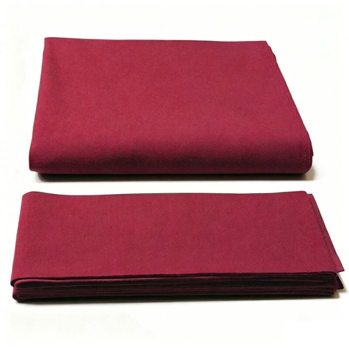 Leaf Living Arix 9ft Billiard Table Cloth, High-density Wool Blend, Anti-pilling Surface - Wine