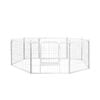 Pawz 24" Double Door Pet Crate With Divider White