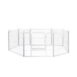 Pawz 24" Double Door Pet Crate With Divider White