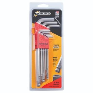 Bondhus 9 Piece Metric Long Ball Keys Hex Set