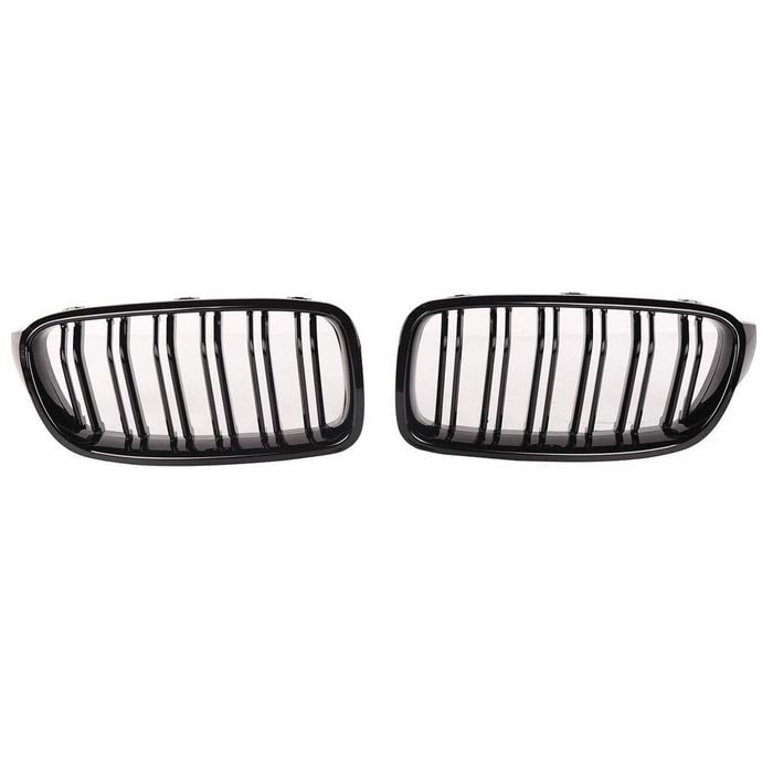 Gloss Black Bumper Bar Kidney Grille Grill For Bmw 3 Series F30 F31 M3 M4 Style