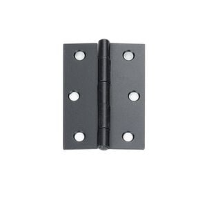 Delf 85mm Black Fixed Pin Butt Hinge - 12 Pack