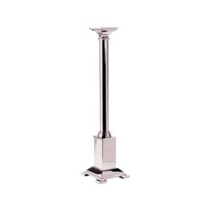 Ssh Collection Dynasty 74cm Tall Square Based Candle Stand - Nickel