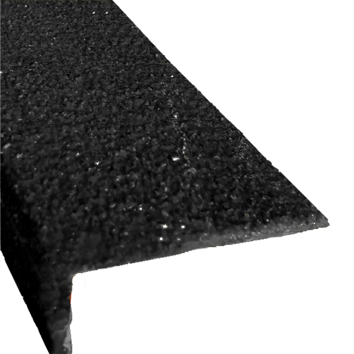 Duratac 1500mm Fibreglass Stair Nosing with Black Carborundum Coating - 5 Pack