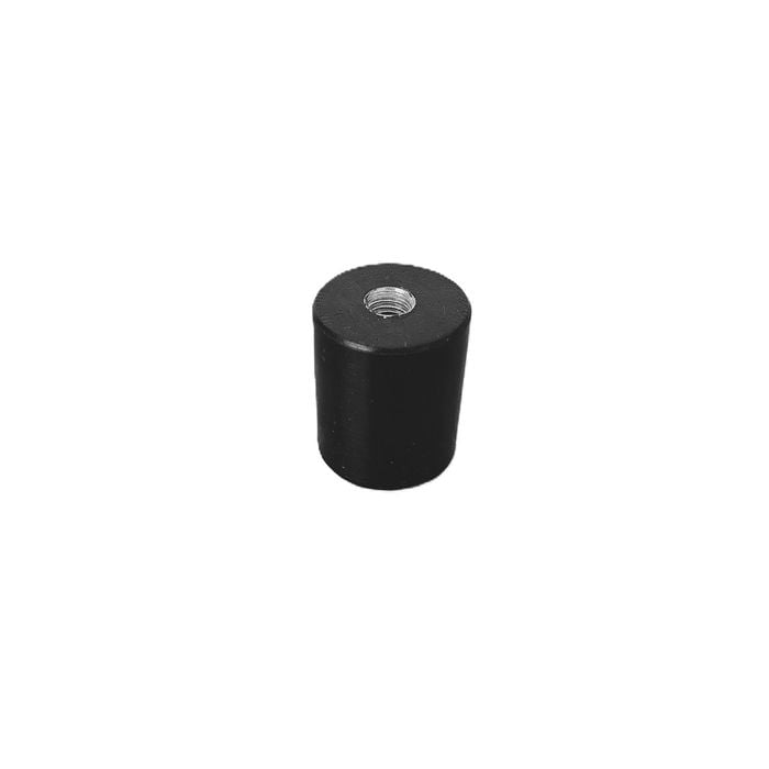 Isoflex M8 27.5x34.5mm Black Cylindrical Polymer Equipment Mount