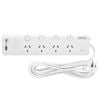 Arlec 4 Outlet Individually Switched Surge Powerboard With PD30W Rapid Charging USB A And C