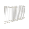 ProtectorAl 2400 x 1800mm Surfmist Aluminium Loop And Spear Pool Fence Panel With Mid Rail
