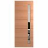 Hume 2040 x 820 x 40mm External Door SPM Linear Clear Glass - Clear Glass