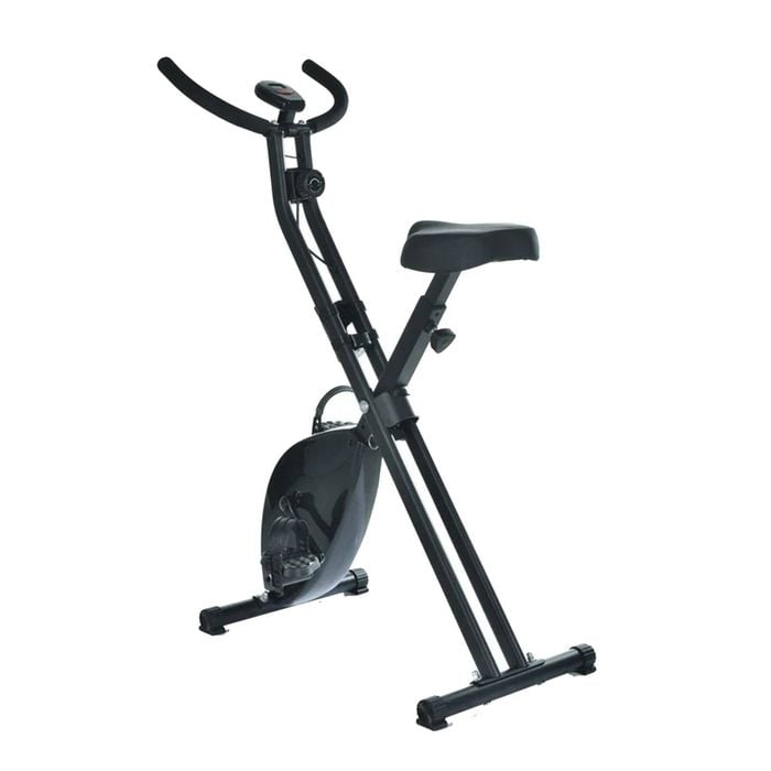 Fitness Master Magnetic Exercise Bike Folding Upright X Bicycle Cycling Gym Home Train