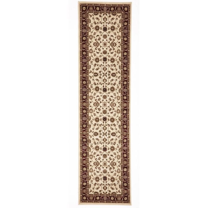 Iconic 1 Ivory Red 300X80Cm Rug