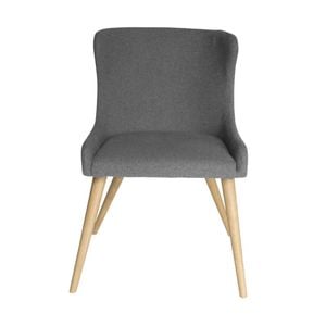 Sk Designer Living | Osaka Dining Chair | Natural Legs - Grey Fabric