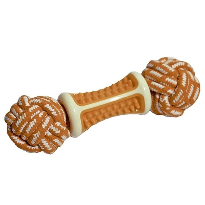 Rosewood 23cm Pet Dog Tough Twist Dental Rope Ball Toy