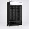 Thermaster Colourbond Upright Beverage Fridge 2 Doors Black - LG-1000BP