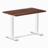 Desky Fixed Height Mini Hardwood Office Desk White Frame 100cm