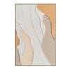 Urban Style Brushmarks Oil Painting Textured Apricot Waves