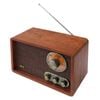 Vintage Wooden  AM/FM Bluetooth Radio  with Tone Control  Rechargeable Battery