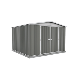 Absco Sheds 3.0 x 2.92 x 2.06m Woodland Grey Regent Double Door Garden Shed