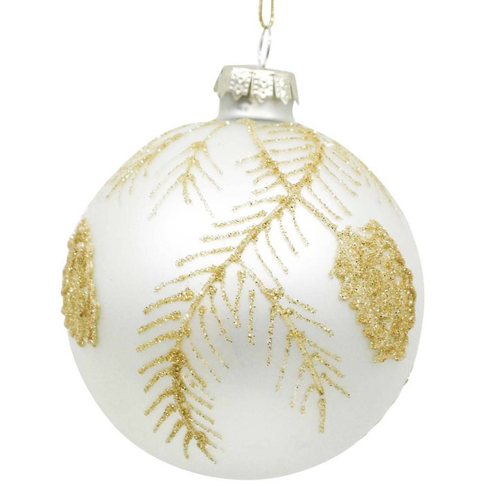 LVD Glass Bauble Botanical Seasonal Christmas Decoration Hanging Home Decor
