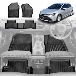3D Floor Mats for Toyota Corolla Hatchback Auto 2018-Onwards Heavy Duty All Weather Mats Carpet Liner Set