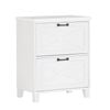 Maestro Furniture Nonu Wooden 2-Drawer Filling Cabinet Home Office Storage White Oak
