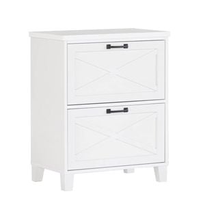 Maestro Furniture Nonu Wooden 2-Drawer Filling Cabinet Home Office Storage White Oak