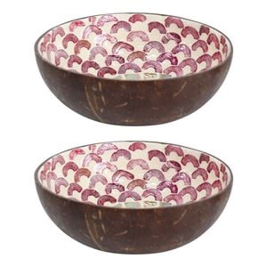 2PK LVD Lifesaver 13cm Decorative Coco MOP Bowl Home Decor Round