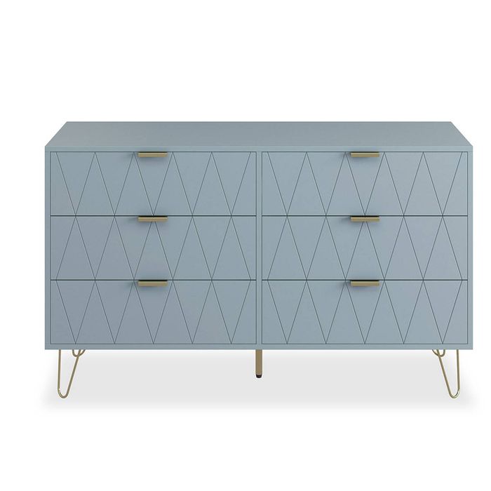 Big Lot 132cm Ally 6 Drawer Dresser - Blue Slate