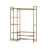 Artiss Clothes Rack Coat Stand 8 Shelves Bamboo