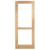 Corinthian Moda Clear Glass White Oak Internal Door AMODG8 - 920mm x 2040mm x 35mm
