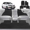6D Diamond Car Floor Mats for Kia Picanto 2017-Current-Full Set-Black-Outback GT