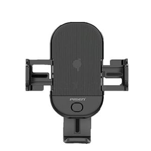 PISEN Gravity-Activated Car vent Mount Vent Phone Holder Electric Bracket Wireless Charger Qi car Holder(15W)Black