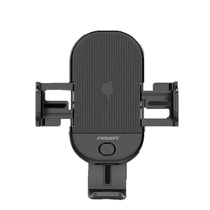 PISEN Gravity-Activated Car vent Mount Vent Phone Holder Electric Bracket Wireless Charger Qi car Holder(15W)Black