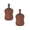 SOGA 2 Pack 35 x 18cm Wood Serving Paddles with Handles