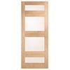 Corinthian Moda White Oak Translucent Glass Internal Door AMODG13 - 620mm x 2040mm x 35mm