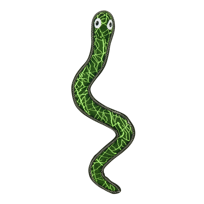 Happy Tails Green Snake Dog Toy