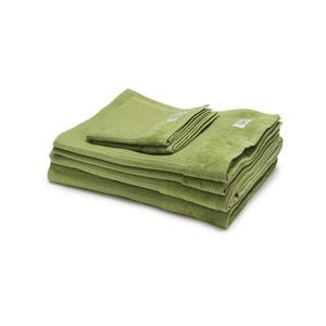 6pc Onkaparinga Mossman Cotton Bath/face/hand Towel Set - Tarragon