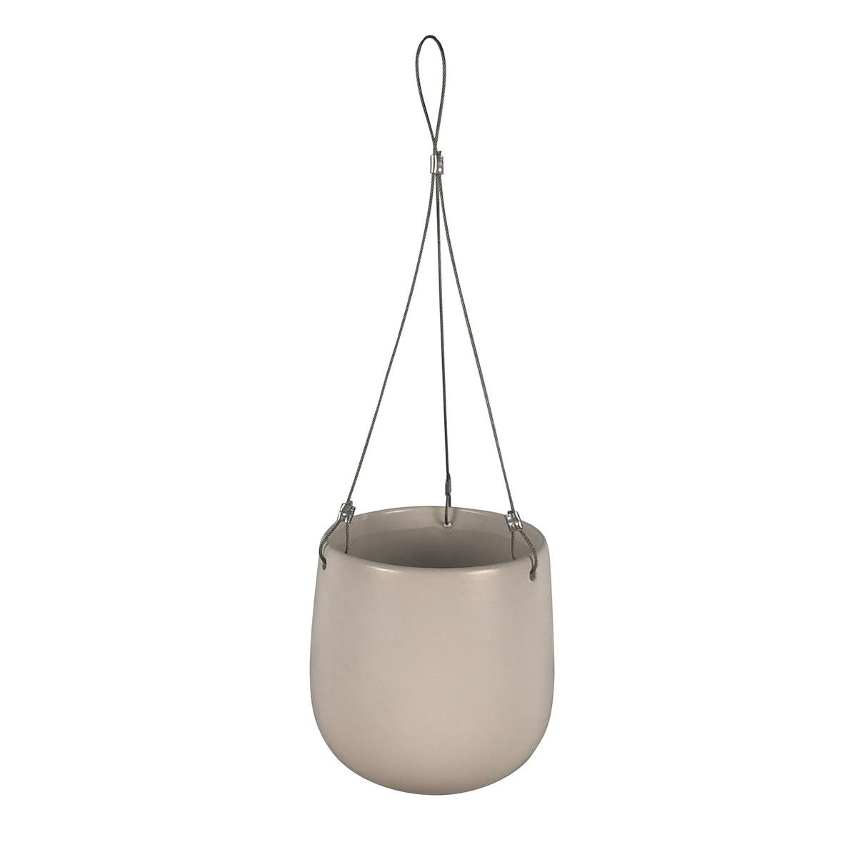 Northcote Pottery 19 x 18cm White Ryan Ceramic Hanging Basket ...