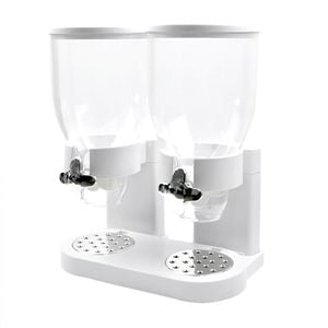 Toque Double Cereal Dispenser White