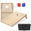 Natural Wood Dual Board Cornhole Game - Tailgate Size 0.9m X 0.6m