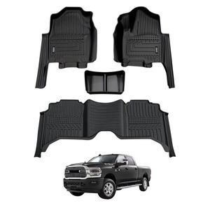 AUSGO Car Floor Mats For RAM 2500 DJ Series 6-Seat 2020-2024 All-Weather Floor Liners
