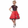 50s Sweetheart Greaser Red Rock Roll Sock Hop Book Week Girls Costume L
